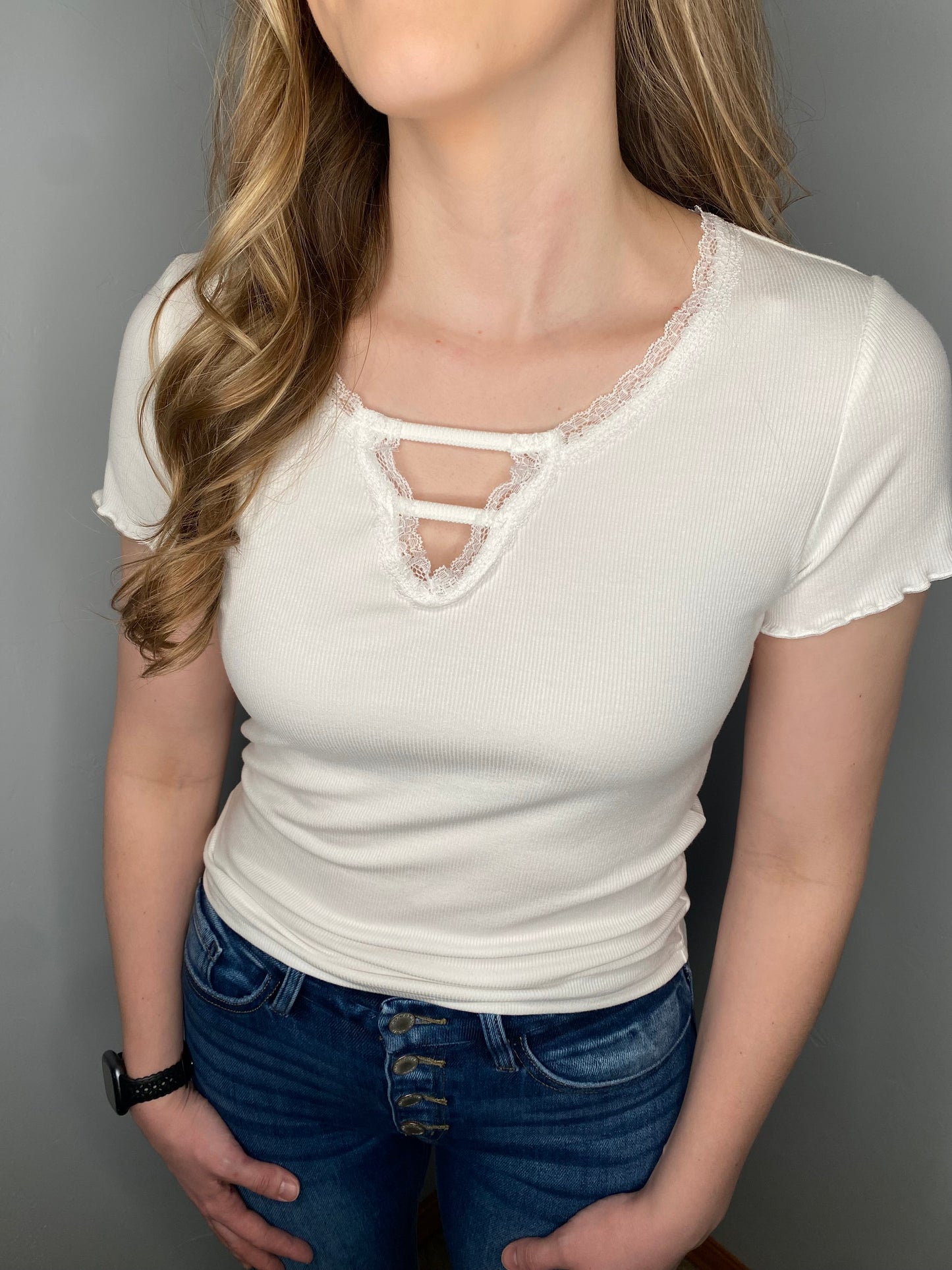 Ayla Lace V-Neck