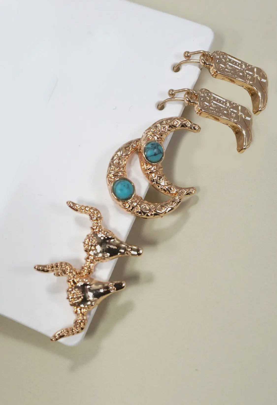 Western Trio Earrings