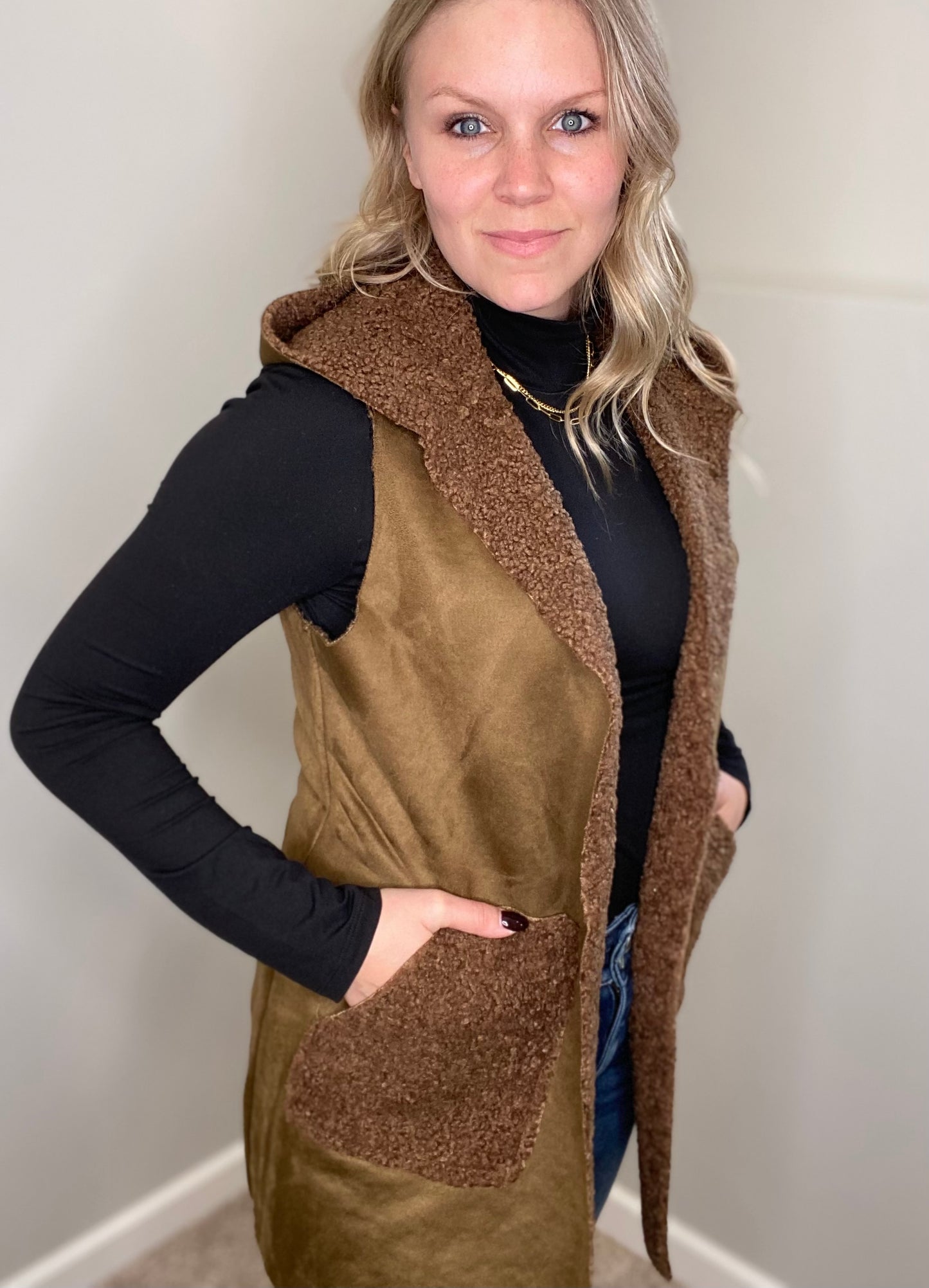 Sherry Faux Suede Vest