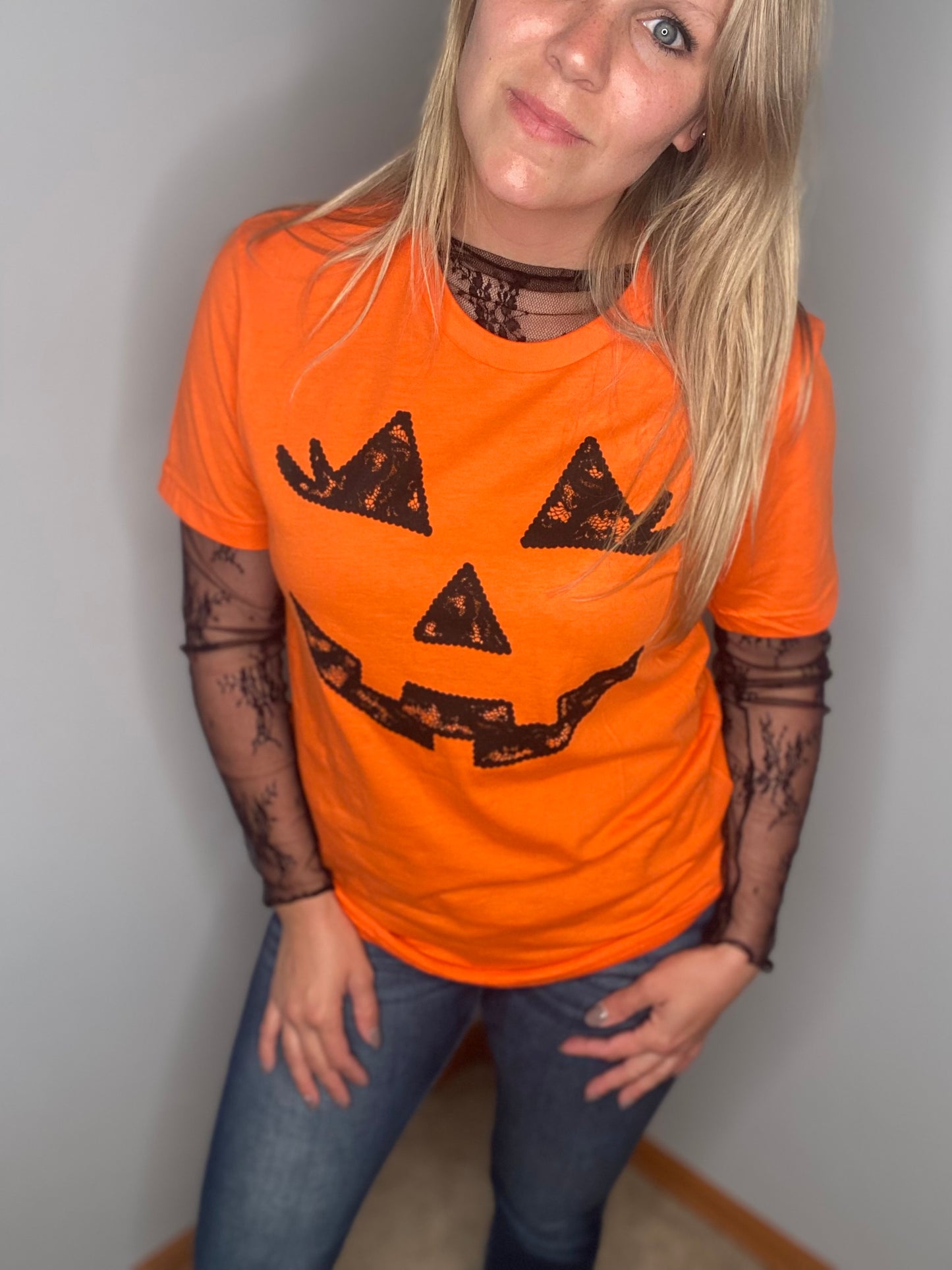 Lace Pumpkin Graphic Tee