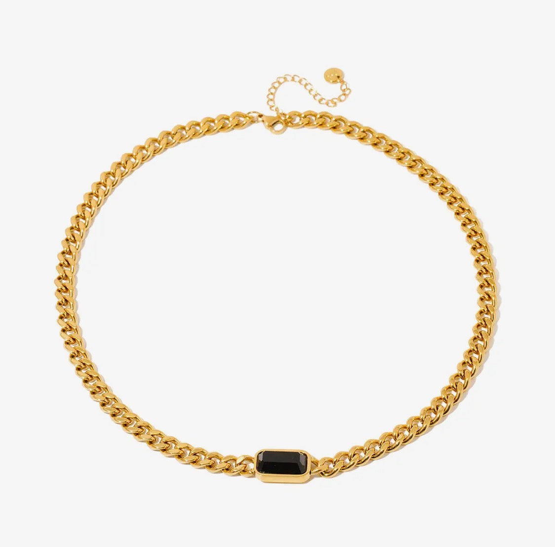 Black Stone Necklace