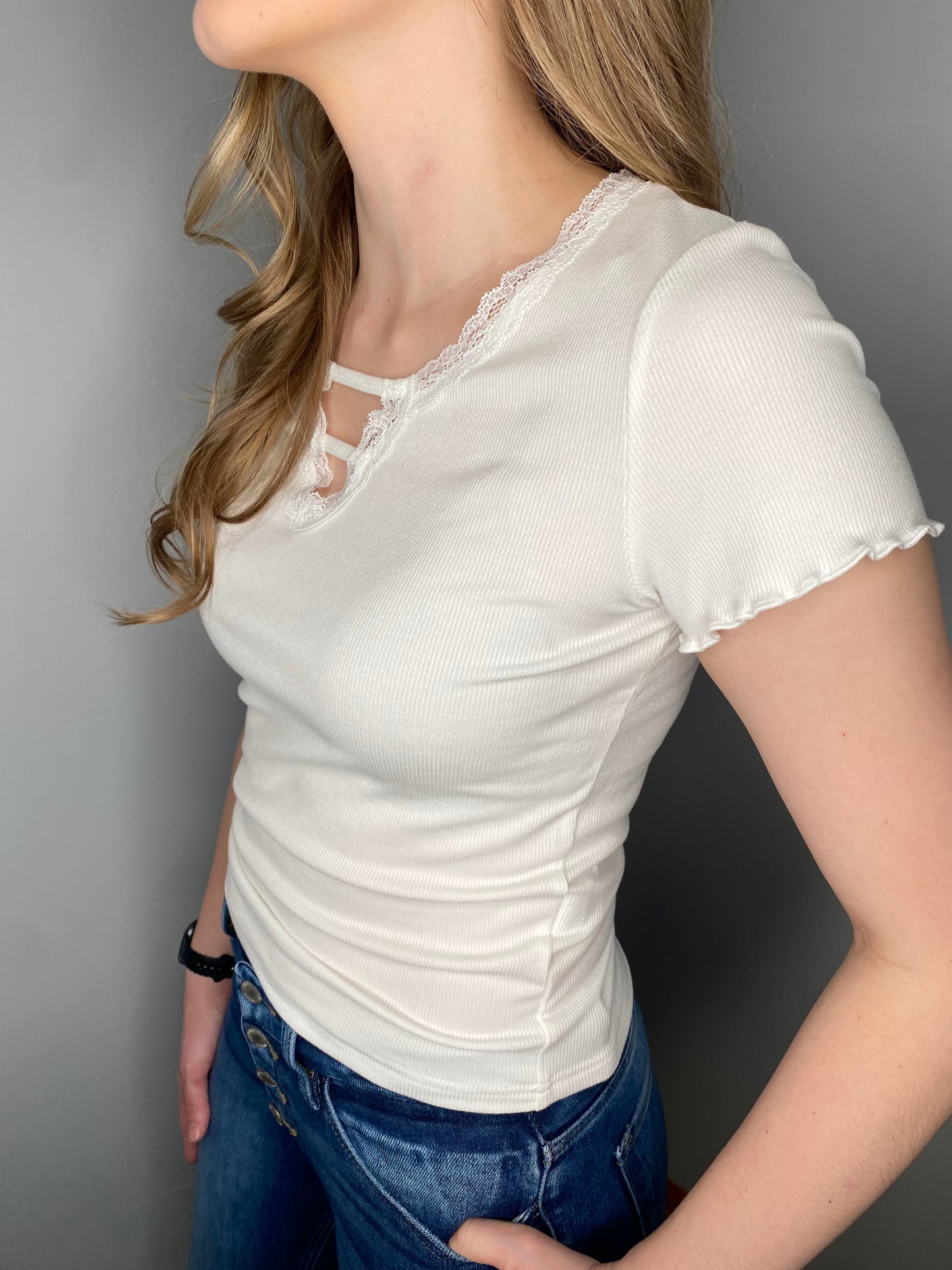 Ayla Lace V-Neck