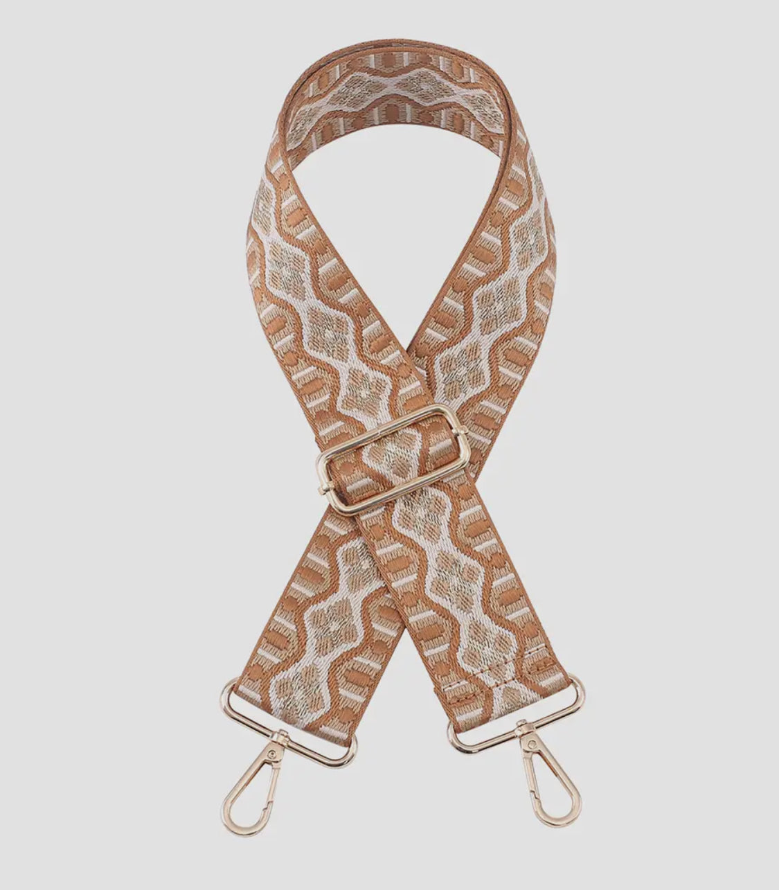 Handbag Wave Guitar Strap - Brown