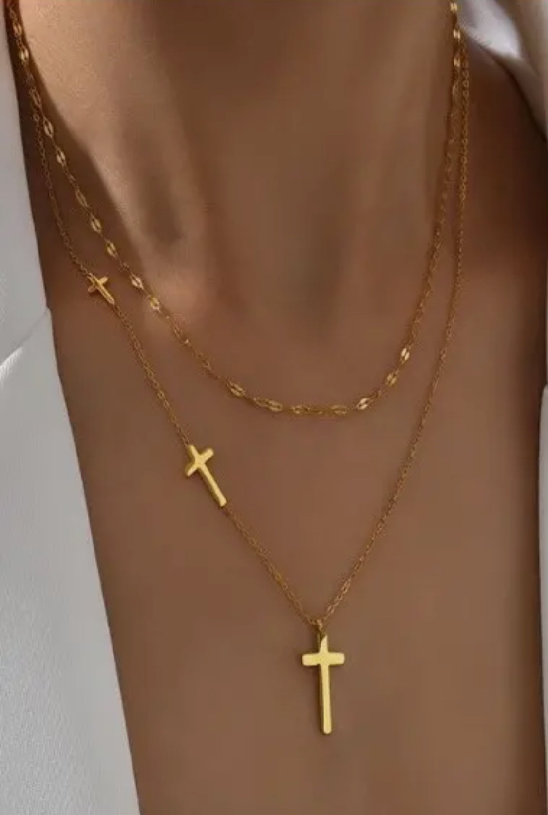 Three Crosses Necklace
