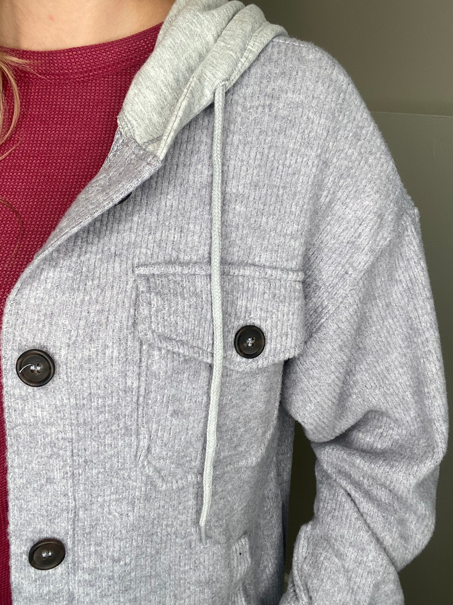 Ashley Hooded Button-Up