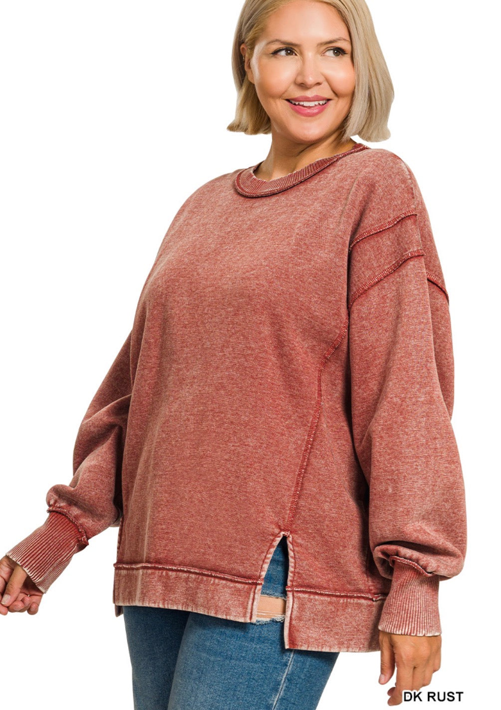 CURVY Stevie Sweatshirt <Zenana>