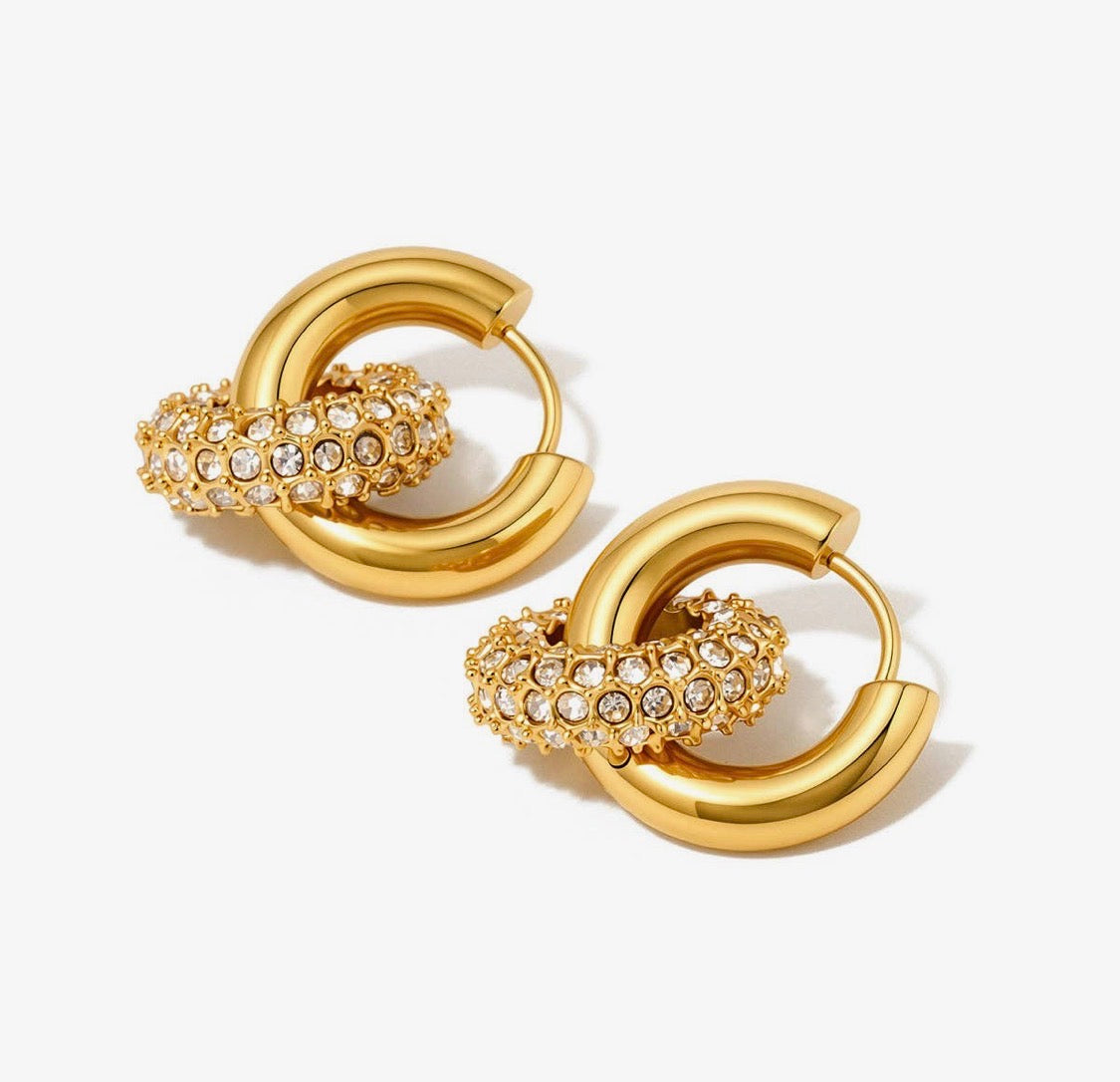 Ivy Interlock Hoops