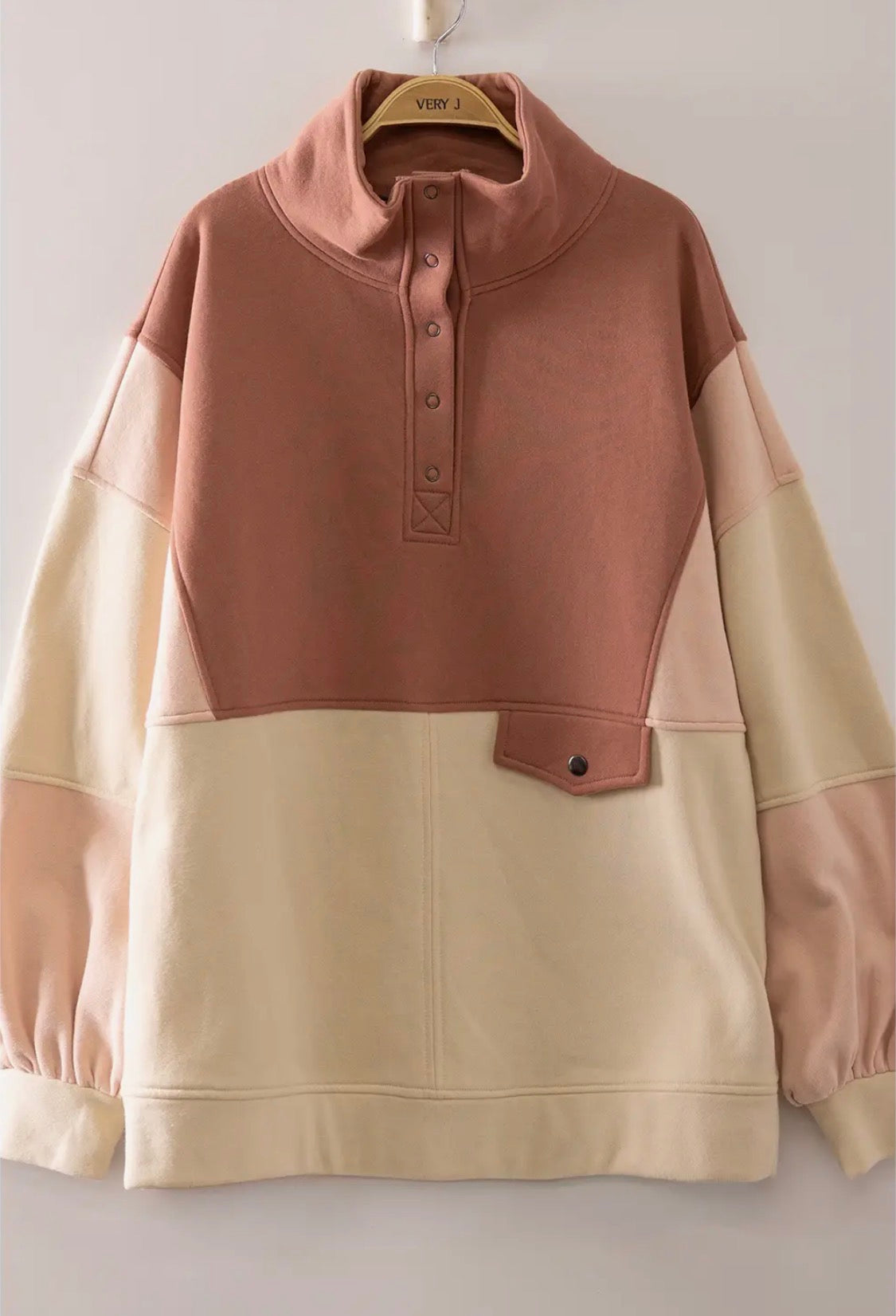 PRE ORDER Brittany Snap Sweatshirt