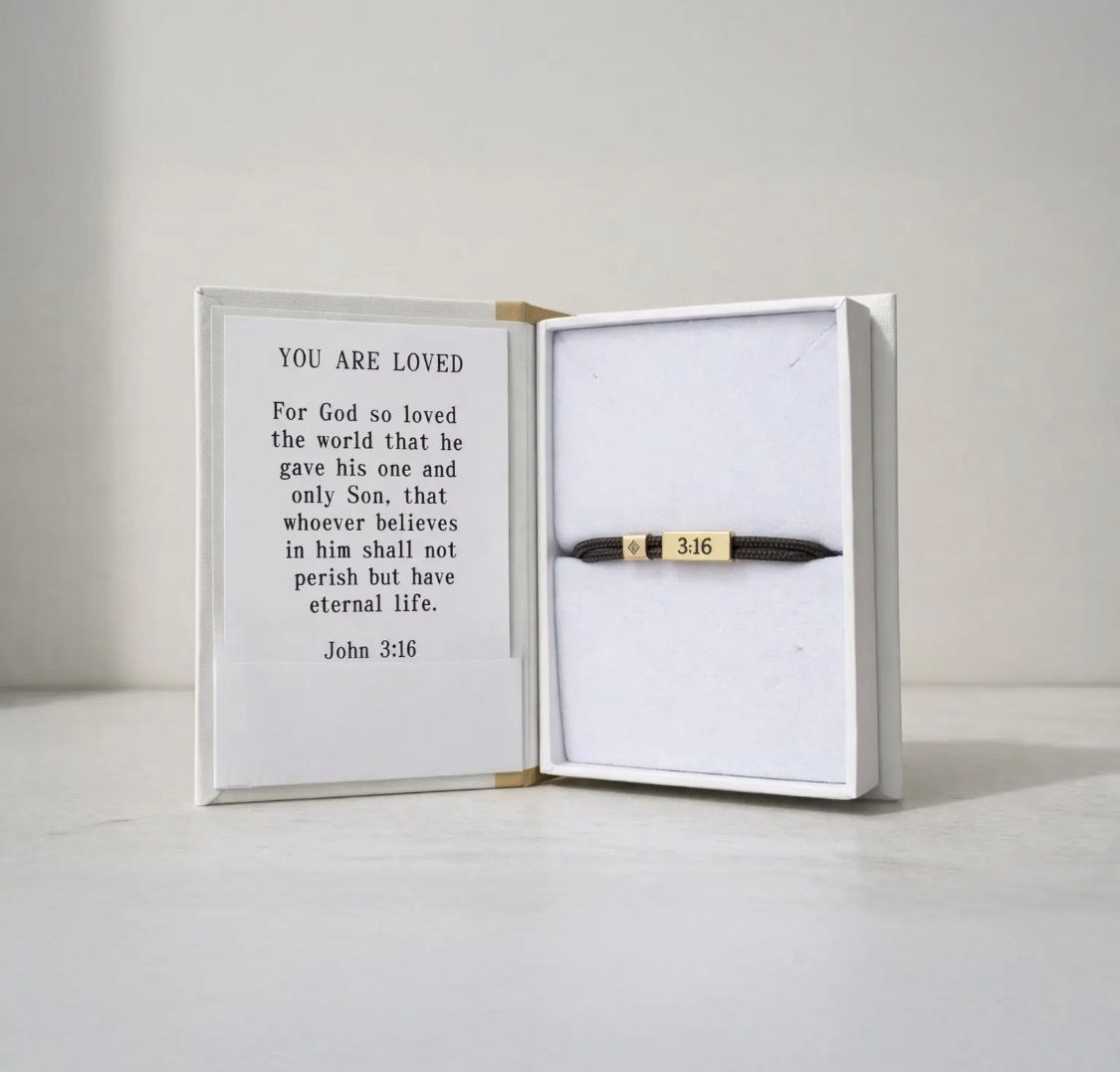 Sentiment Bracelet-John 3:16