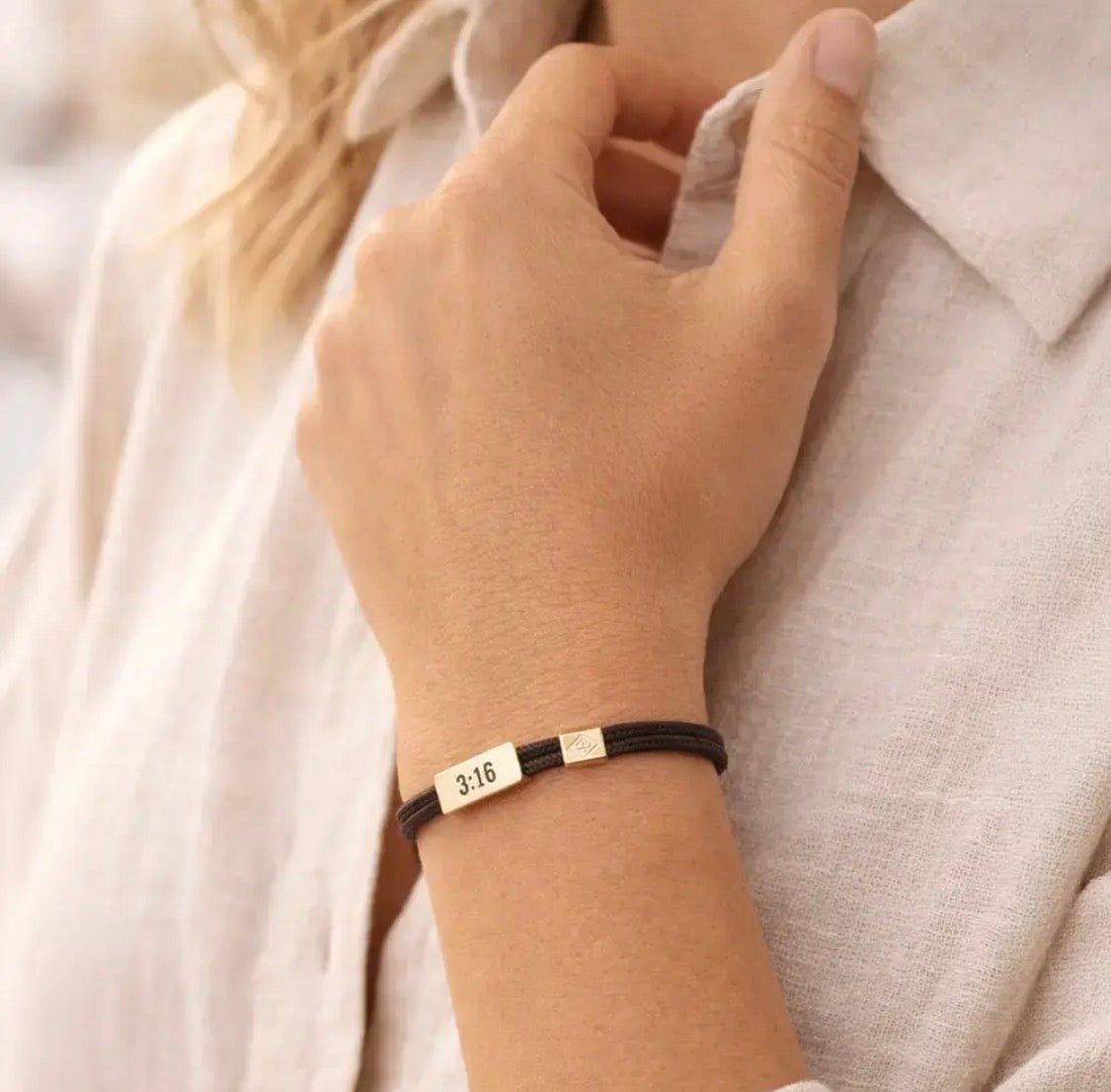 Sentiment Bracelet-John 3:16