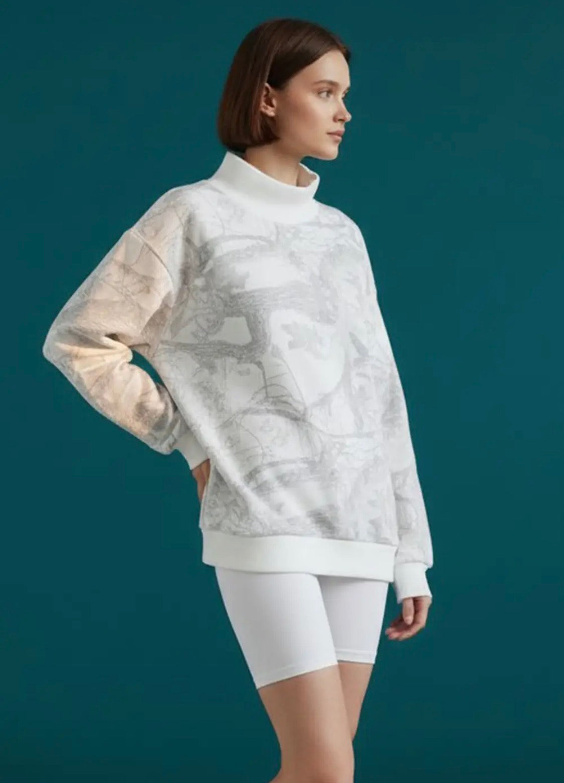 PRE ORDER Camouflage Mock Neck Sweatshirt