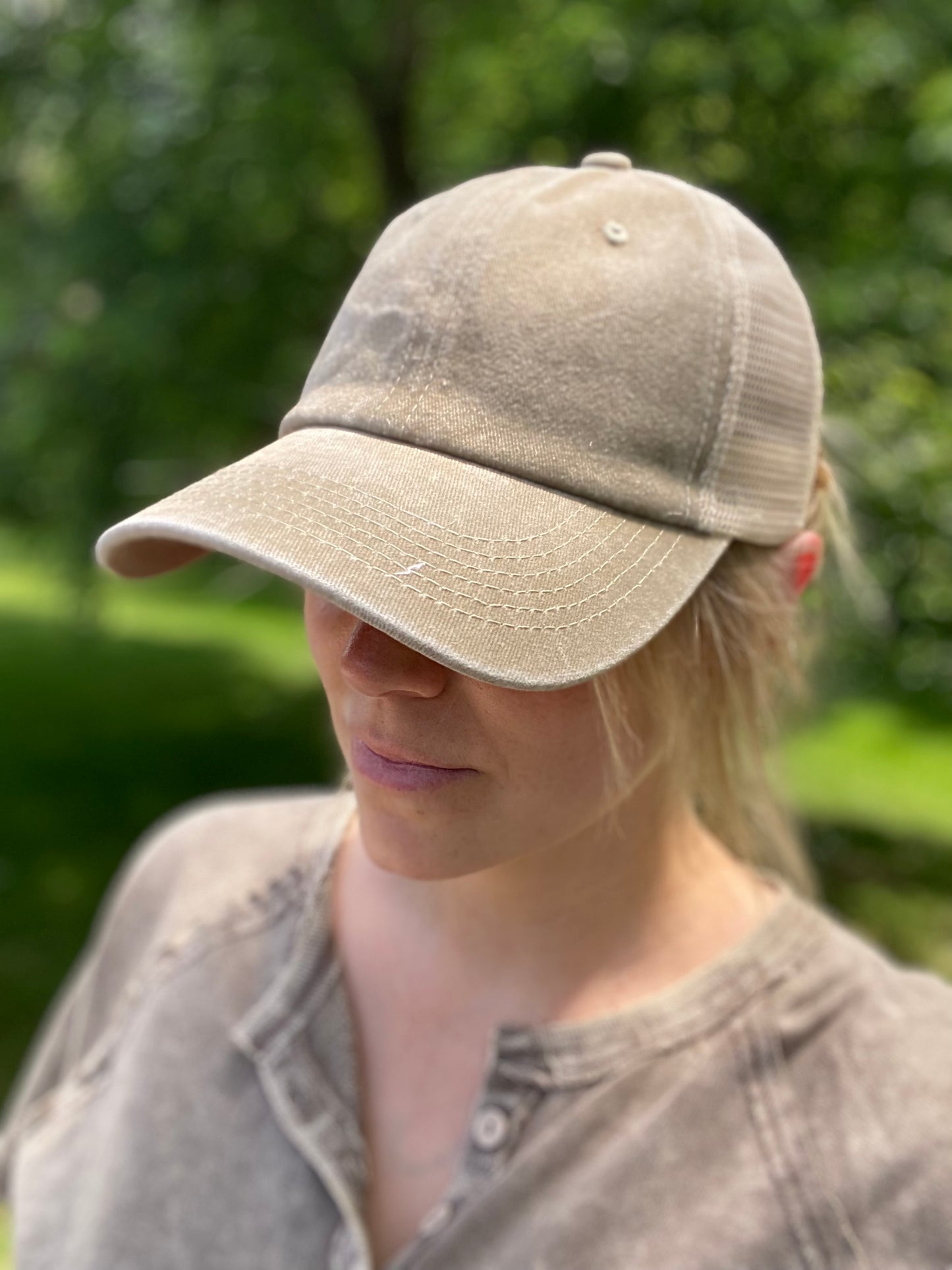 Vintage Washed Meshed Hat