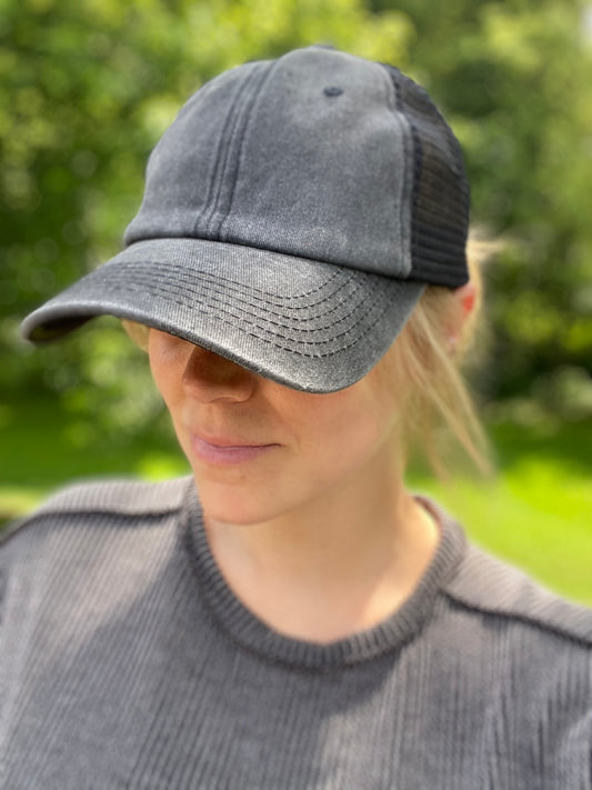 Vintage Washed Meshed Hat