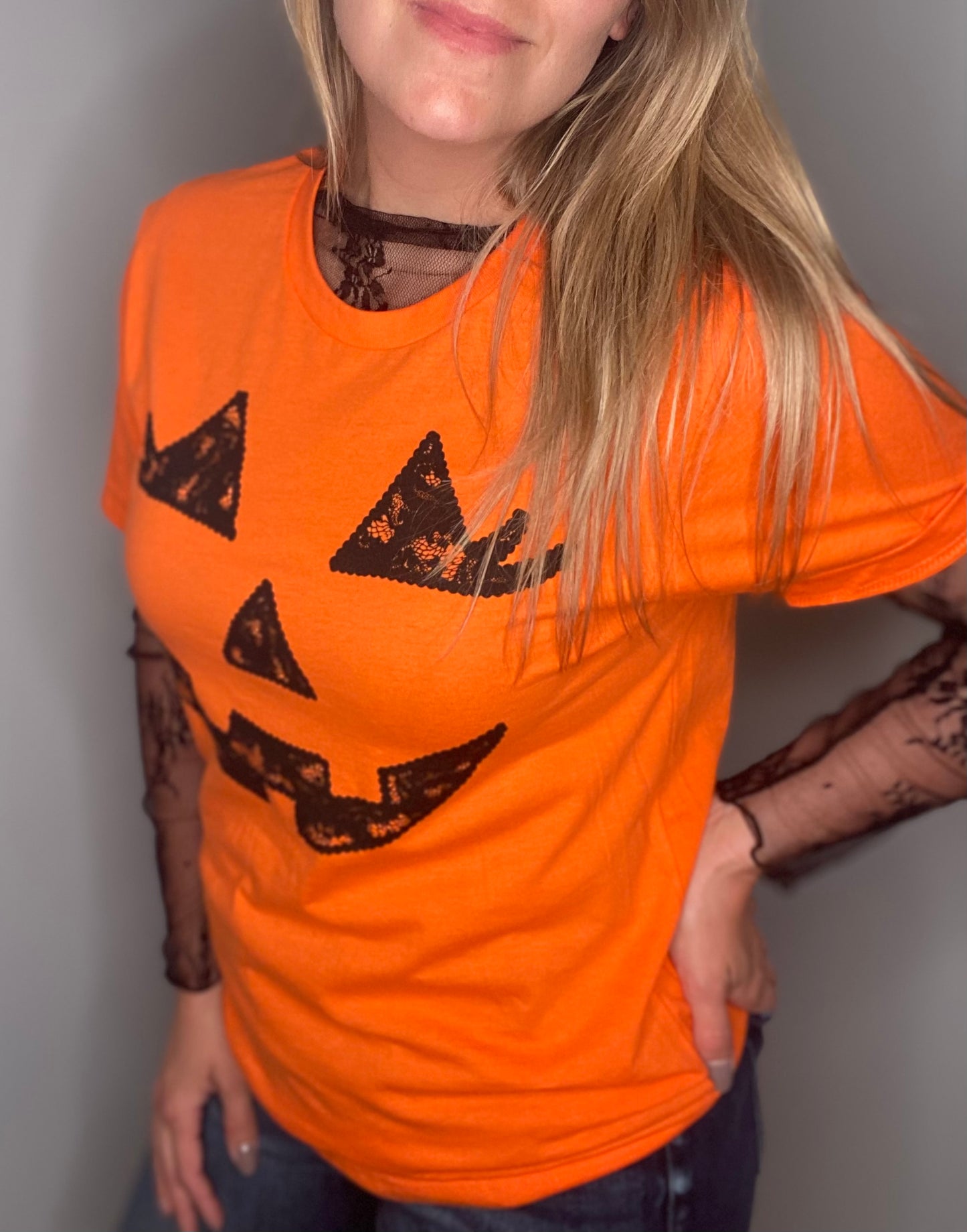 Lace Pumpkin Graphic Tee