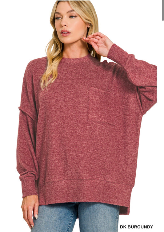 CURVY Sadie Oversized Sweater <Zenana>