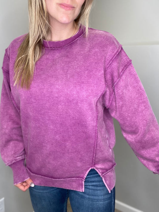 Stevie Acid Washed Sweatshirt