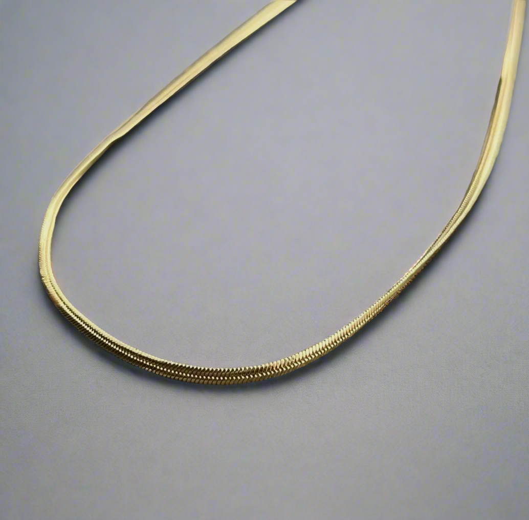 Layer Me 3mm Herringbone Chain 18"