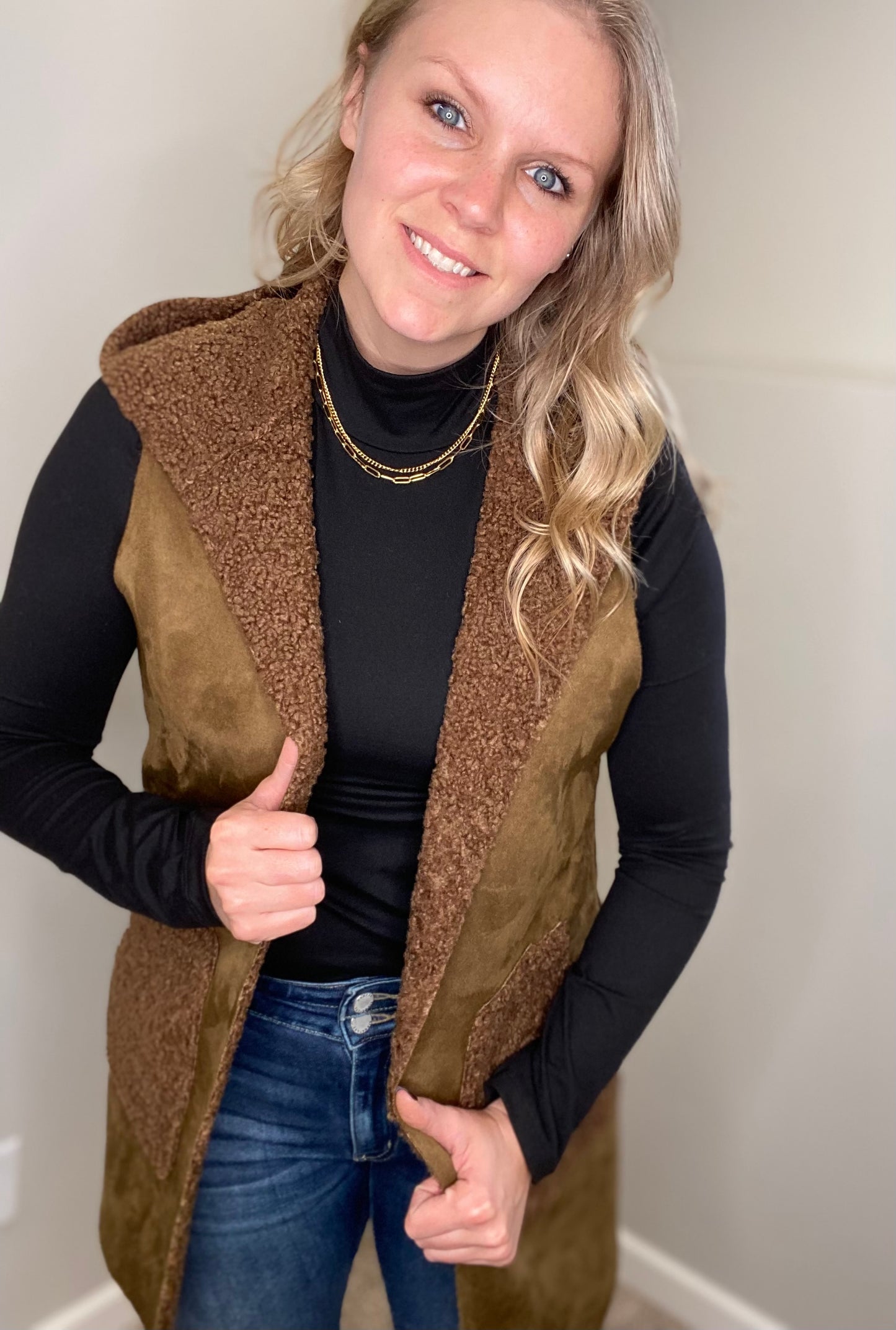 Sherry Faux Suede Vest
