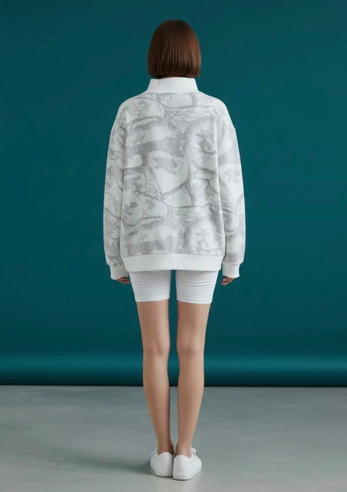 PRE ORDER Camouflage Mock Neck Sweatshirt
