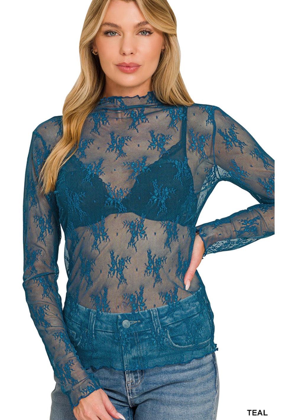 Lace Long Sleeve <Zenana>