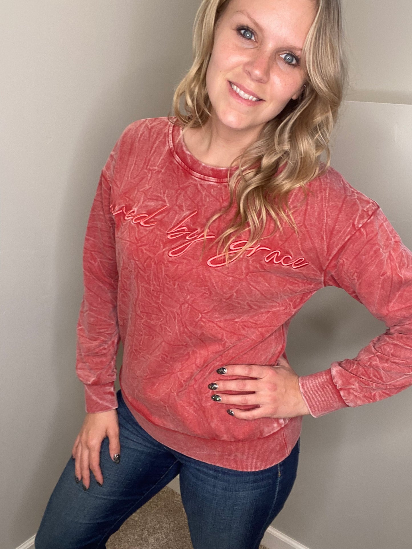 Saved By Grace Crewneck