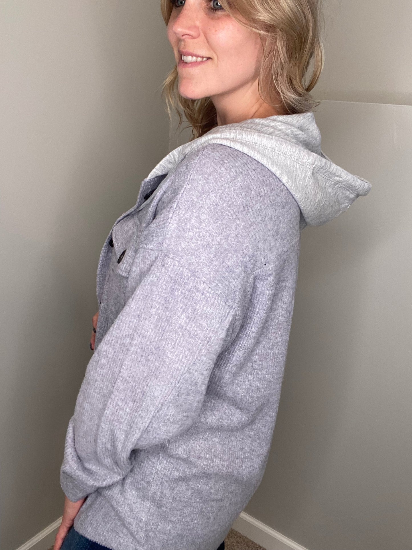 Ashley Hooded Button-Up