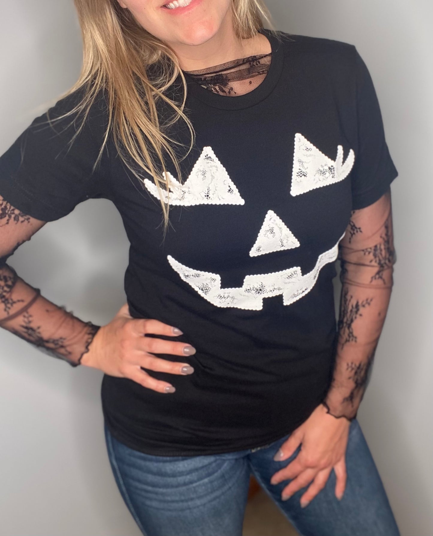 Lace Pumpkin Graphic Tee