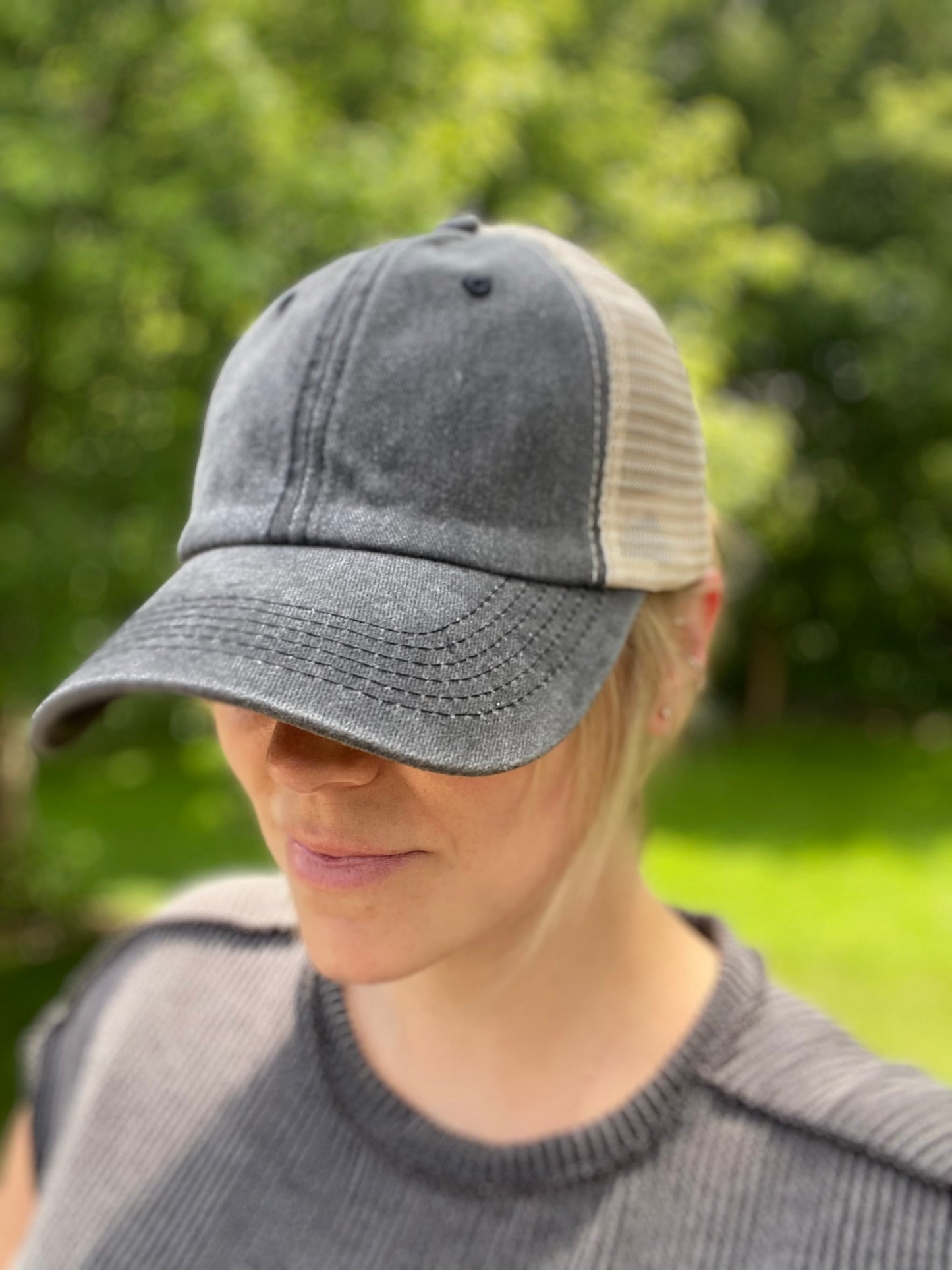 Vintage Washed Meshed Hat