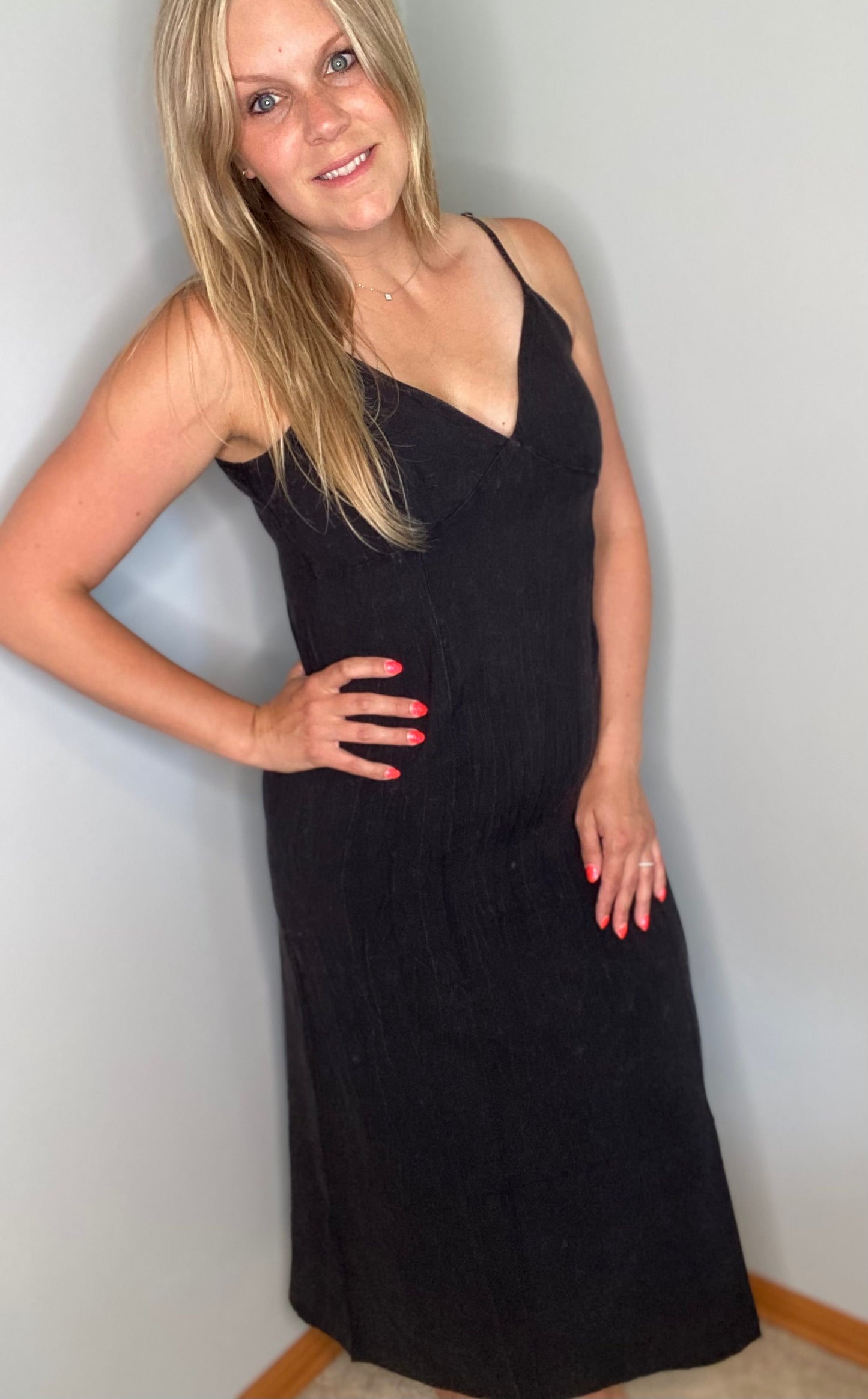 Mineral Washed Cami Dress