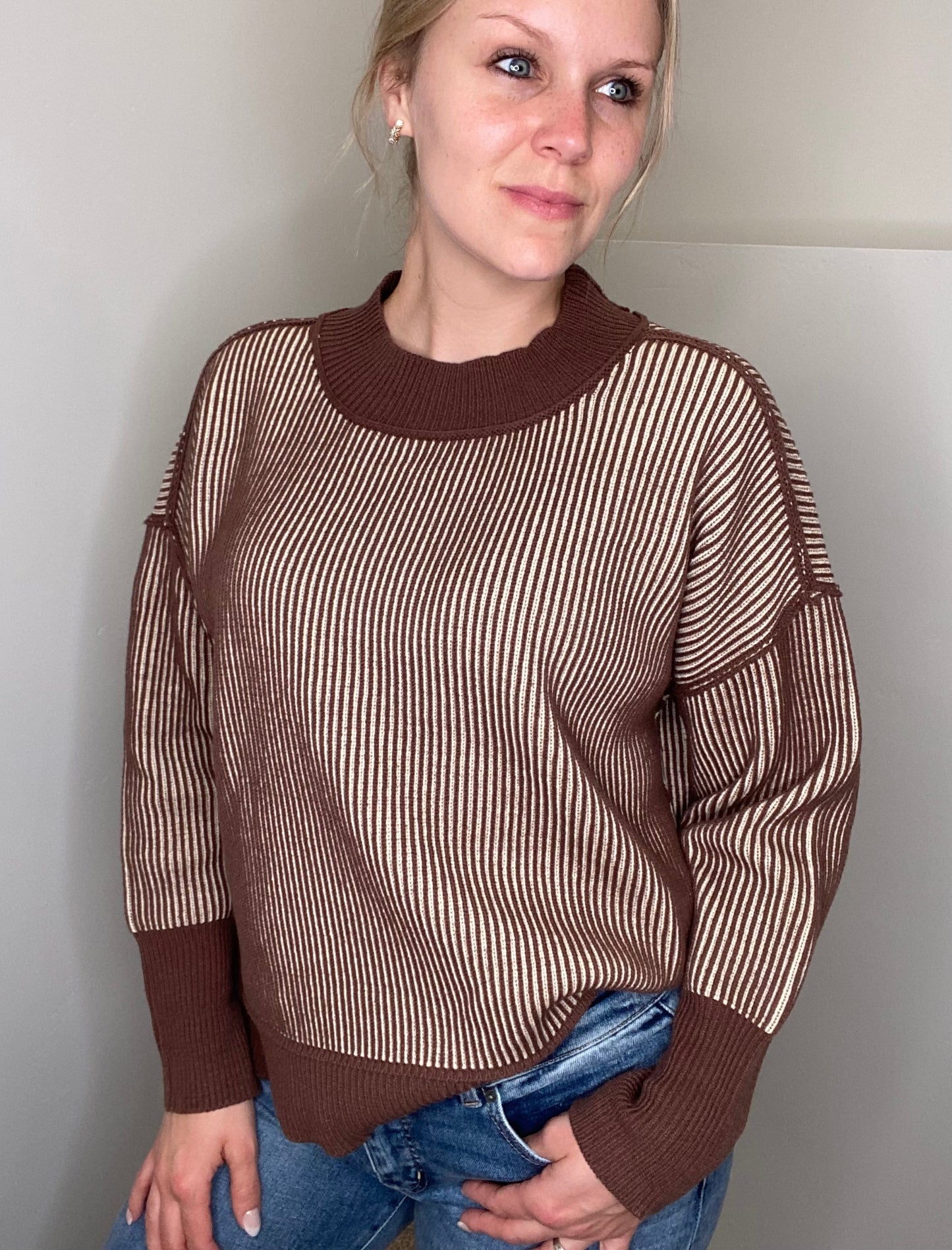 Steph Two-Toned Sweater