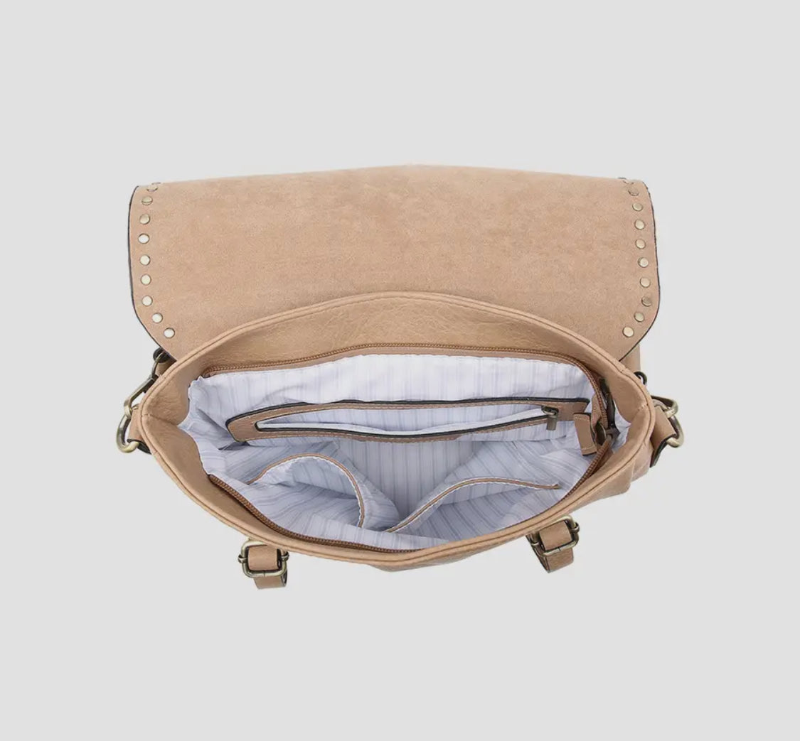 Indigo Backpack w/Studded Detail