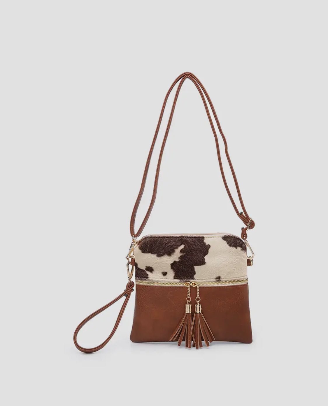 Tara Double Zip Crossbody Bag/Wristlet