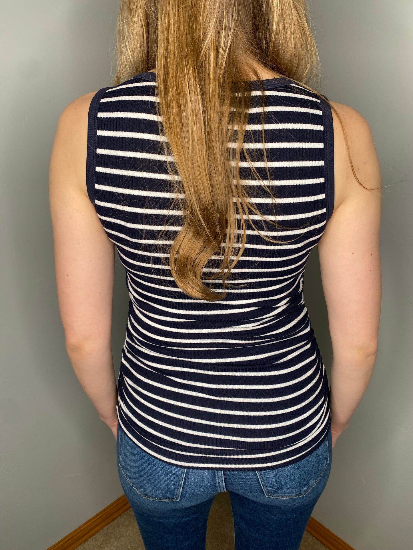 Leia Striped Ribbed Tank