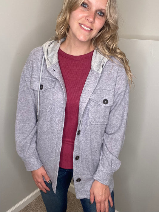 Ashley Hooded Button-Up