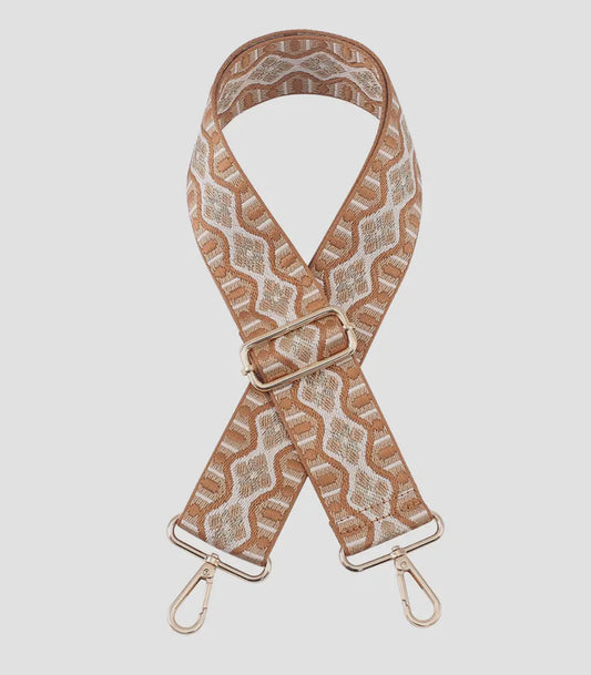 Handbag Wave Guitar Strap - Brown