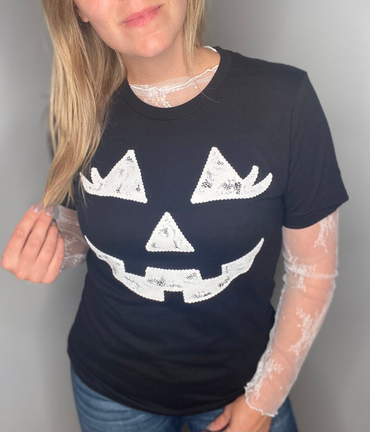 Lace Pumpkin Graphic Tee
