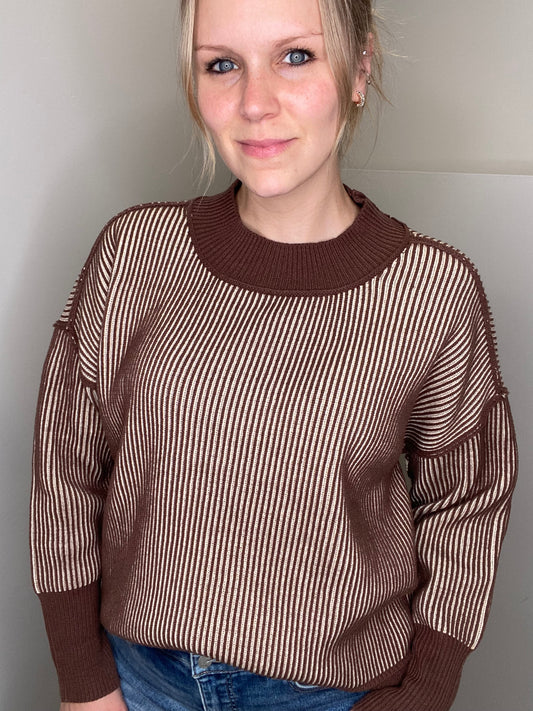 Steph Two-Toned Sweater