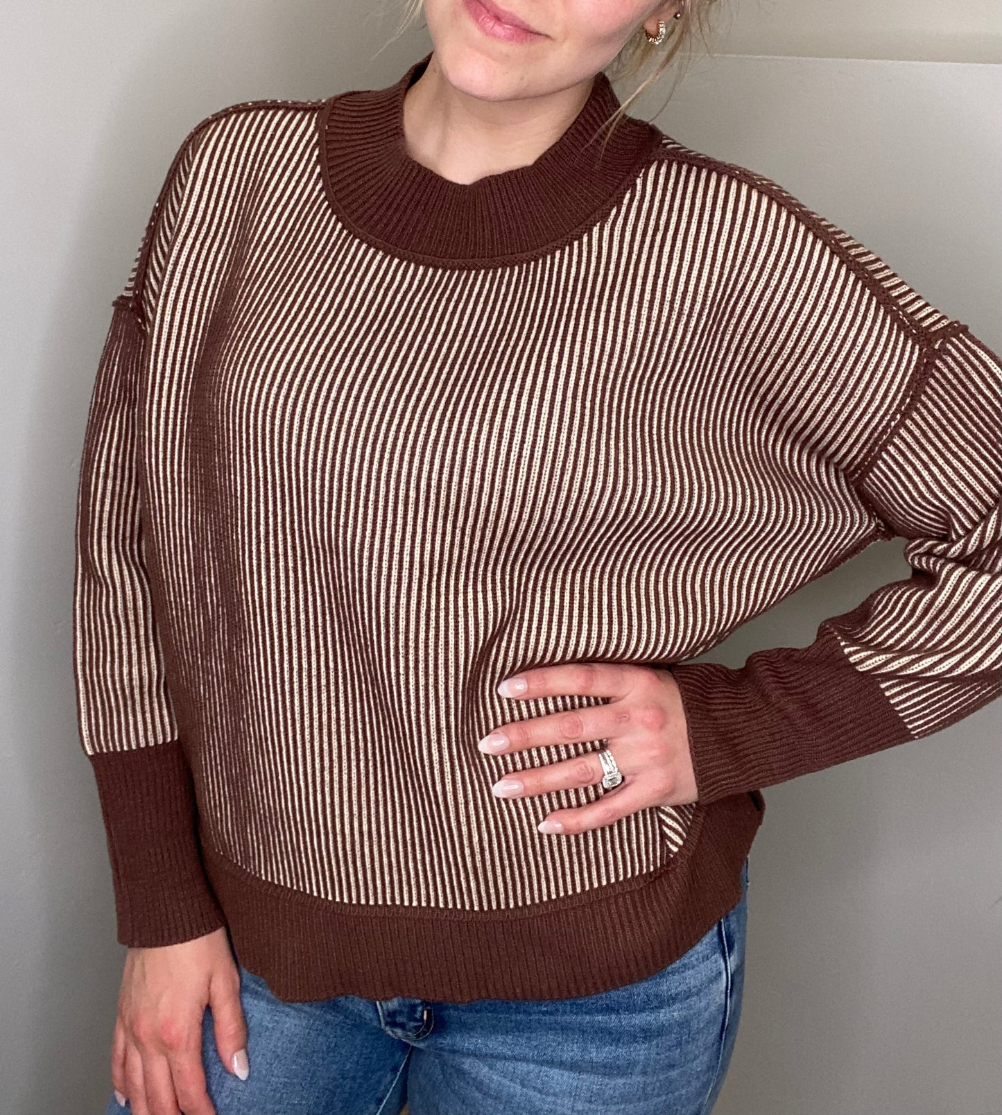 Steph Two-Toned Sweater