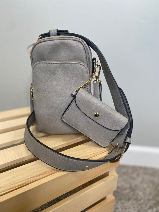 Parker 3 Compartment Crossbody w/Pouch